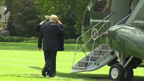 President Trump heads to Puerto Rico to survey hurricane damage
