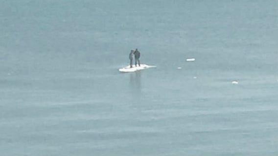 Racine Fire Department rescues two teens stranded on Lake Michigan ice chunk
