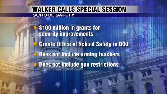 Gov. Walker releases $100M school safety plan, one he says offers 'peace of mind for every school district'