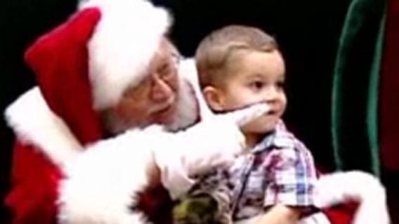 Santa helps make Christmas wish come true for boy with deployed father