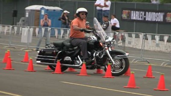 Harley riders take part in inaugural international skills competition