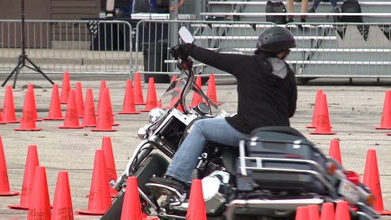 'A little intimidating!' Police, civilians test their motorcycle skills at Miller Park course during Harley's 115th