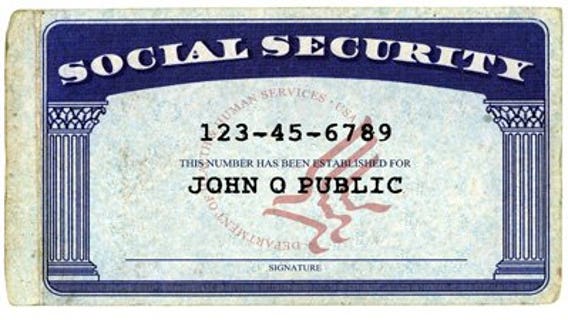 Contact 6: Social security number theft leads to ID theft