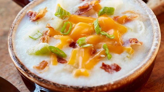 Mashed potato soup: This hearty dish will warm you up this spring