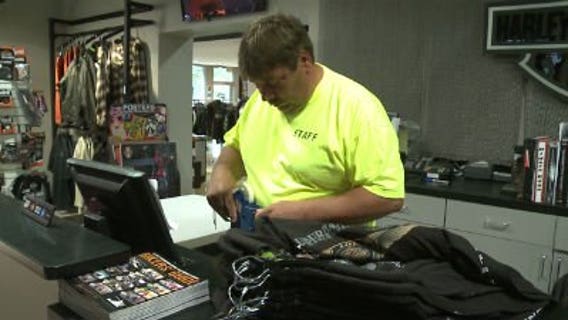 Riders get their 110th Harley-Davidson gear before it's gone