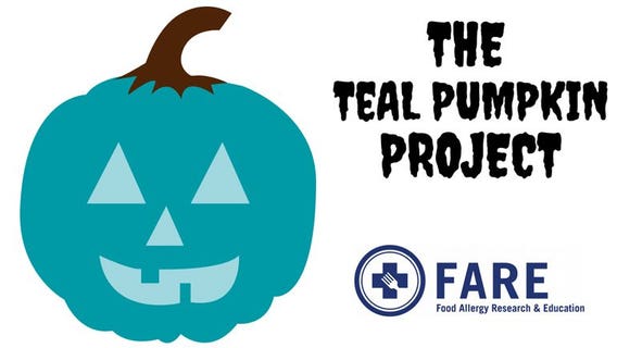 Make Halloween less scary for kids with allergies, join the Teal Pumpkin Project