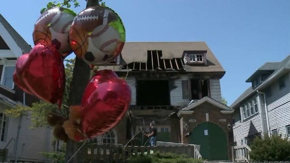 Firefighters hand out smoke detectors after toddler dies in fire near 45th and Center