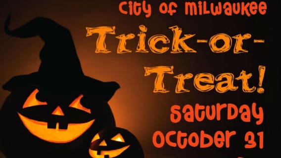 Trick or Treat in Milwaukee will occur on Halloween: Saturday, October 31st