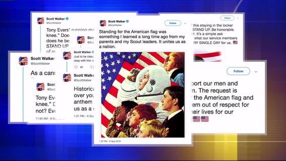 Ahead of NFL season opener, Gov. Walker, Tony Evers and more weigh in on anthem protests