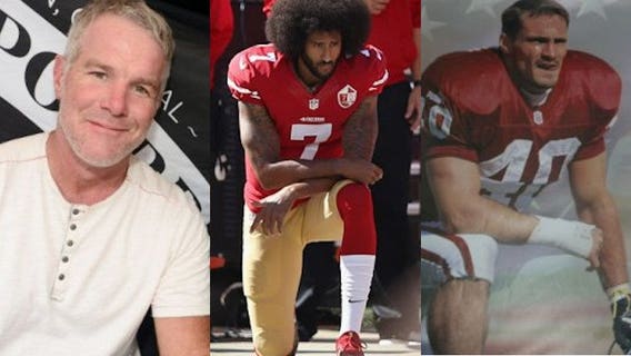 Brett Favre says Colin Kaepernick will be recognized a 'hero' like Pat Tillman
