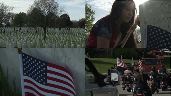 'Taken it upon ourselves:' WI Truck Takeover Enthusiasts place 5K flags at Wood National Cemetery