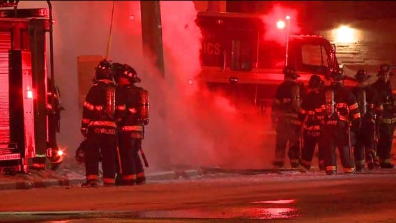 Fire damages vacant building near Appleton and Burleigh in Milwaukee