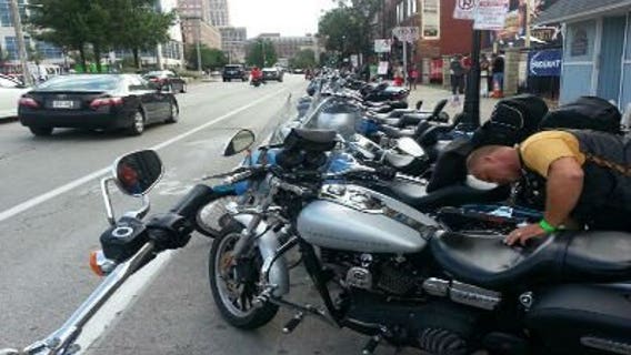 Bikers fill Water Street Sunday for 110th anniversary block party