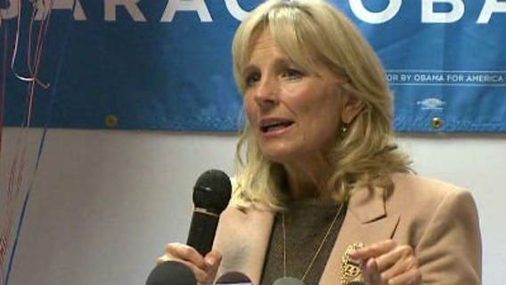 Mrs. Biden, Mrs. Ryan campaign in Waukesha Saturday