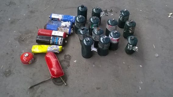 Waukesha, Milwaukee officials: Never place propane tanks in recycling bins, trash