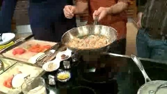 12-19-11: Chef Feker makes garlic shrimp