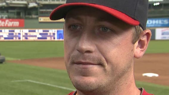 "It's good to be home:" Wisconsin native, who played Division III baseball in college, pitches in the bigs at Miller Park
