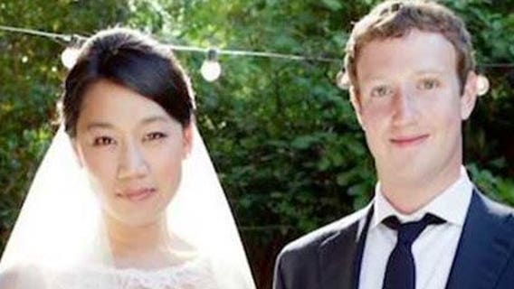 Day after historic IPO, Facebook's Zuckerberg weds