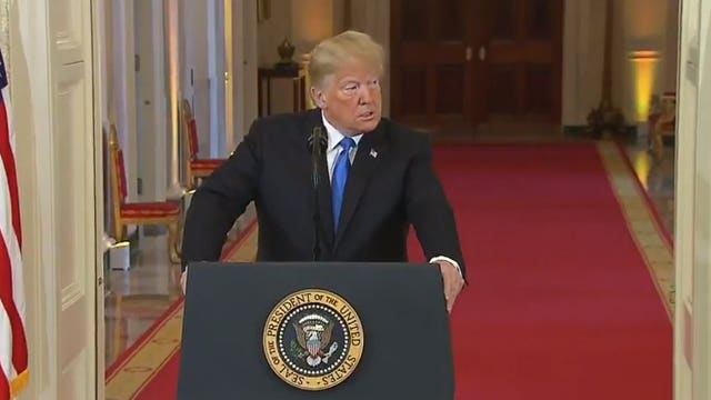 President Trump says midterm elections 'defied history' as he takes credit for GOP gains in Senate