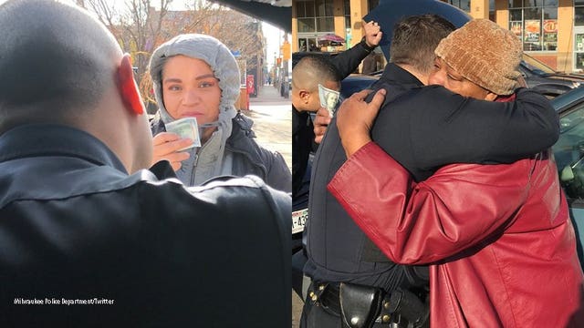 'People's reactions were priceless:' MPD officers played Santa, handing out $100 to unsuspecting citizens