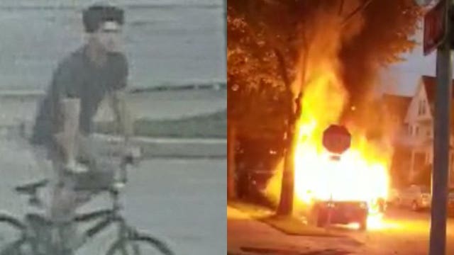 Suspect stole phone, stabbed victim and set his car on fire in separate incidents