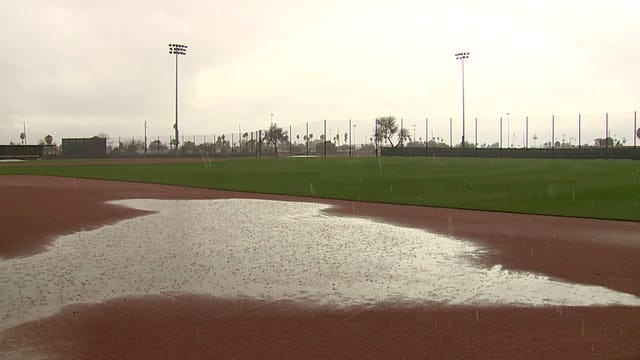 'A little frustrating:' Rain in Maryvale means adjustments to Brewers' spring training workout