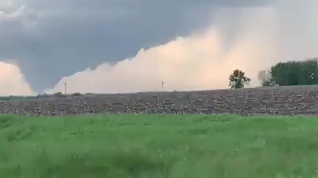 Watch: Video captures tornado moving through Iowa City area