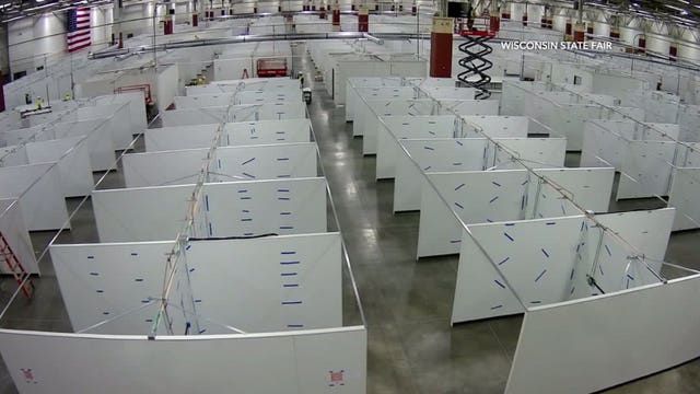 Construction of alternate COVID-19 care facility at Expo Center nearly done, project entering next phase