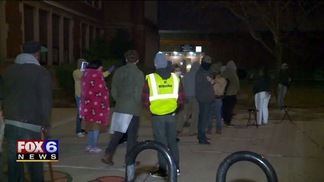'Shouting and crying:' Voters get in heated exchange outside Riverside High School