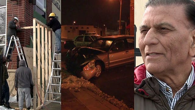 'Drive more carefully:' Car crashes into Milwaukee plaza for 3rd time in less than a year