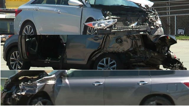 Police: 2 fled scene of crash involving 3 vehicles at Sherman and Capitol