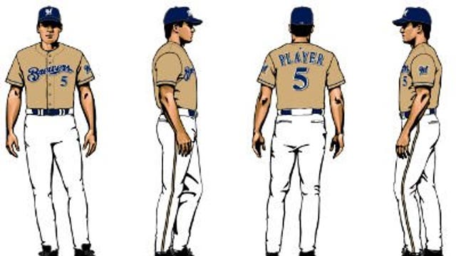 Brewers introduce alternate gold jersey