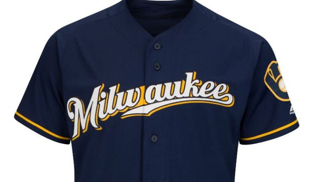 Brewers unveil brand new alternate jersey and cap that will be worn on most Sundays