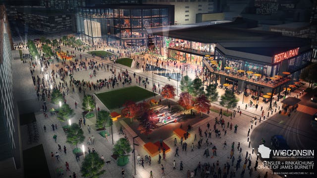 Construction key to entertainment district at new Bucks arena will begin soon; "Plaza will be dynamic"
