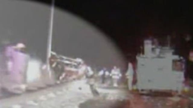 Ohio firefighter survives harrowing accident caught on dash cam