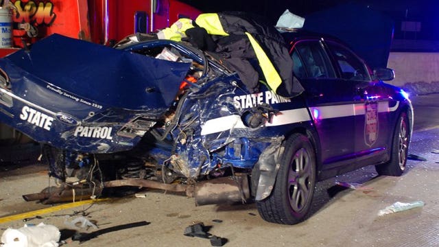 State Patrol officials use damage squad to send a message ahead of National Move Over Day Oct. 19