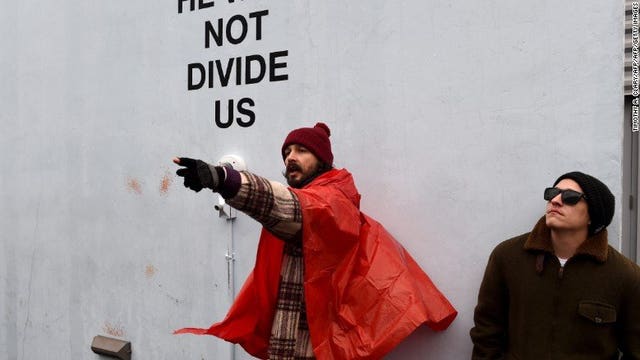 TMZ: Shia LaBeouf arrested at his anti-Trump art installation