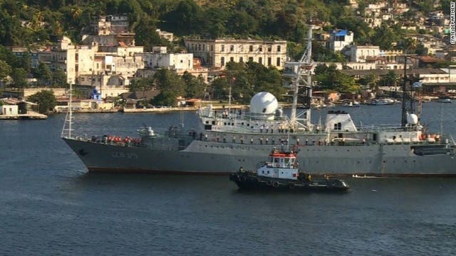 Russian spy ship again spotted off East Coast