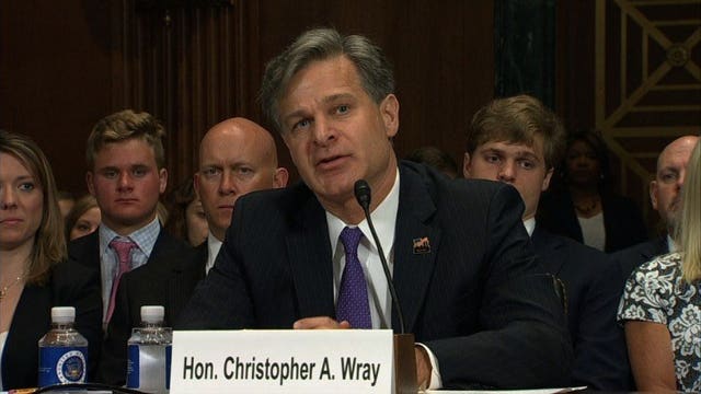 President Trump's FBI pick says he'll focus on the law, not politics
