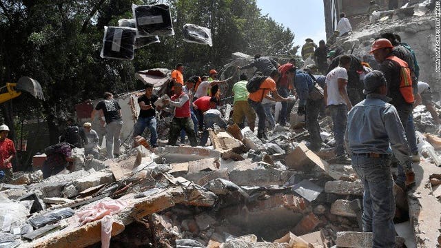 Death toll rises to 360 in Mexico earthquake