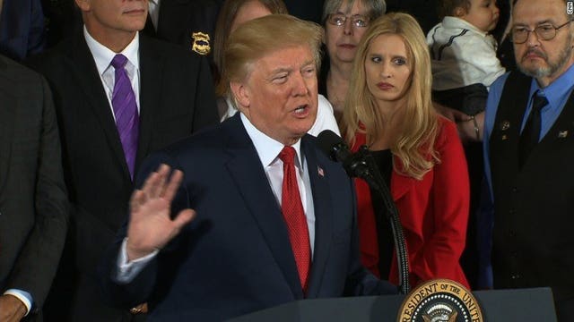 President Trump declares opioids a public health emergency: "Cannot allow this to continue"