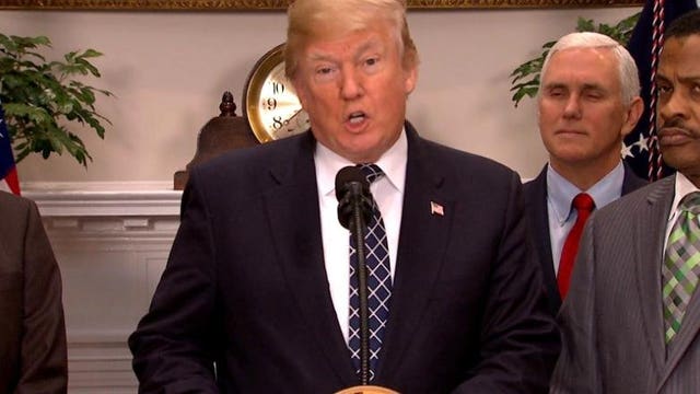 President Trump defends vulgar remarks while partly denying them