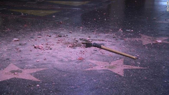 Man sentenced for smashing Pres. Trump's Hollywood star with ax