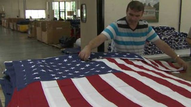 Flag featured in iconic photo post 9/11 was made in Oak Creek