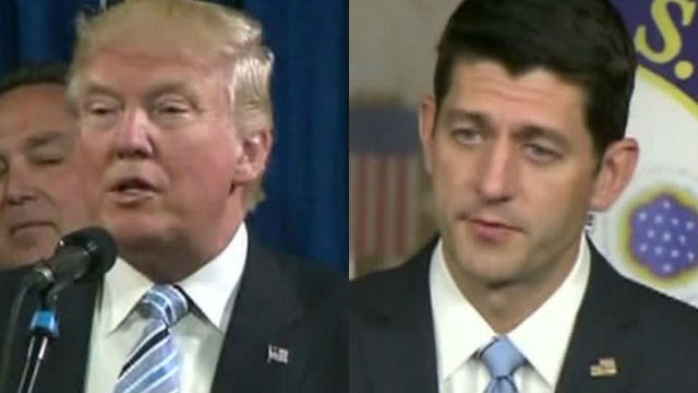 Donald Trump: "We have tremendous support from almost everybody" -- but not Paul Ryan