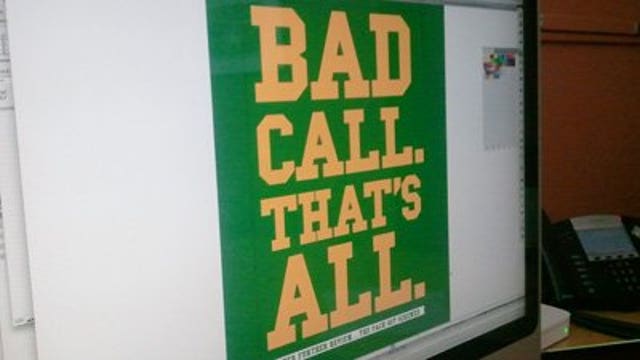 Brew City Brand Apparel takes advantage of replacement ref call