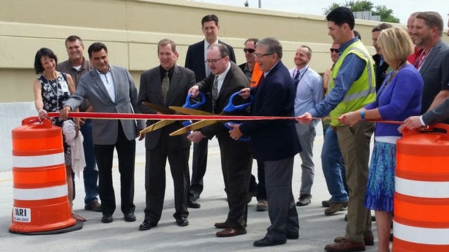 Ribbon cutting signals reopening of on-ramp to eastbound I-94 from 84th Street