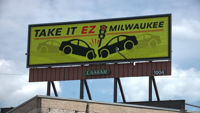 'All hands on deck:' Billboards, signs hope to combat reckless driving at busy intersections