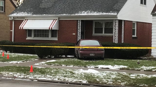 Police: Suspect slams vehicle into house during pursuit 15 minutes after non-fatal shooting