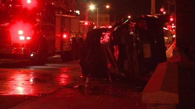 MPD: 1 in custody after police pursuit ends in rollover crash near 27th and Center